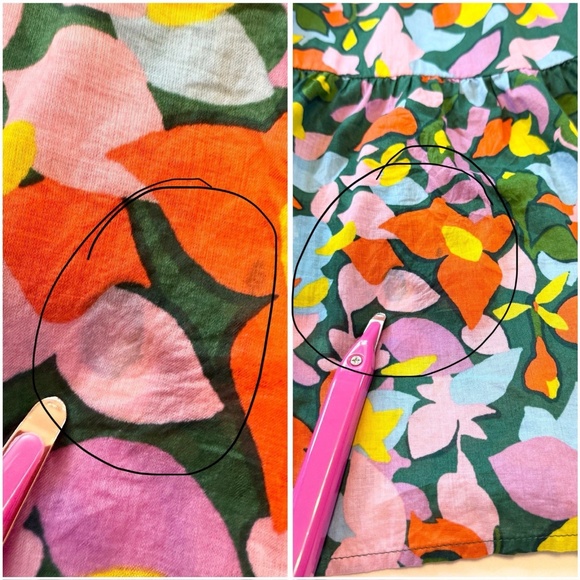 J.Crew Size XS Tassel Dress Confetti Green Floral Organic Cotton Tiered Midi - Picture 13 of 16